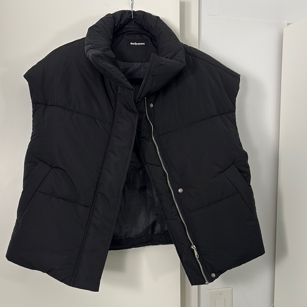 The Kooples Black Puffer Vest
